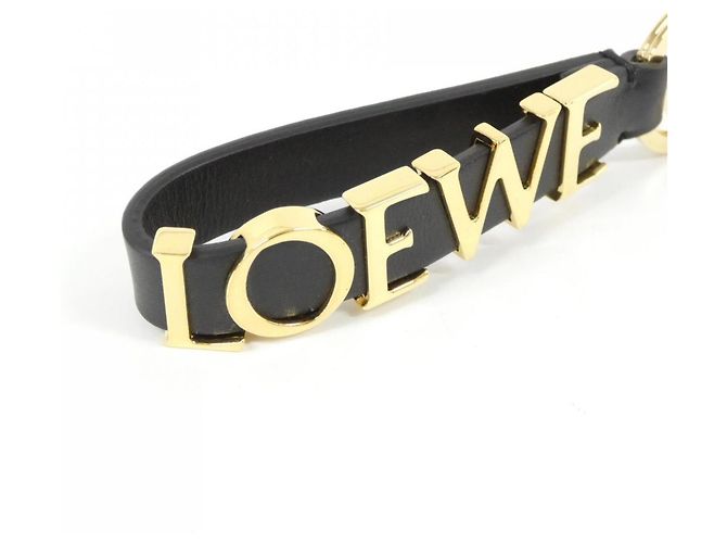 Portachiavi in pelle di vitello Loewe Nero D'oro - vista 3