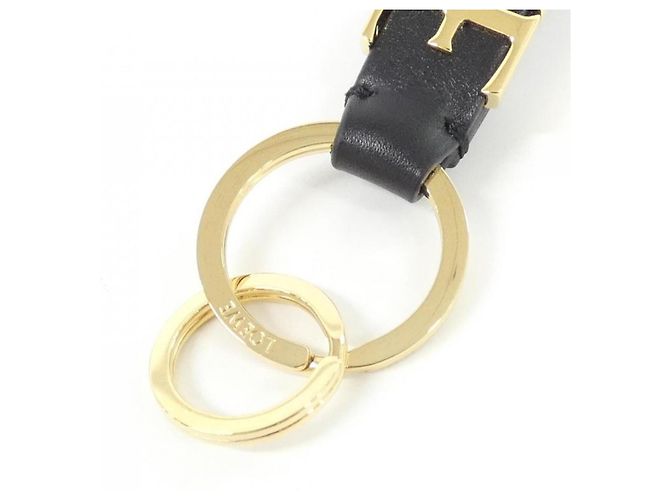 Portachiavi in pelle di vitello Loewe Nero D'oro - vista 5