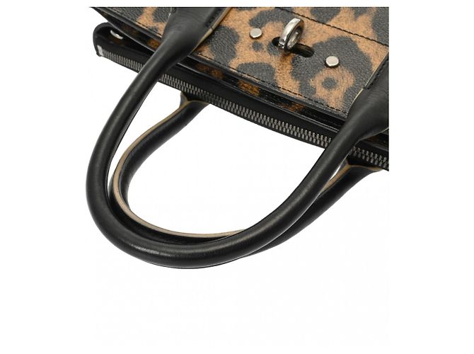 Borsa Louis Vuitton City Steamer stampa leopardata Marrone Nero - vista 4
