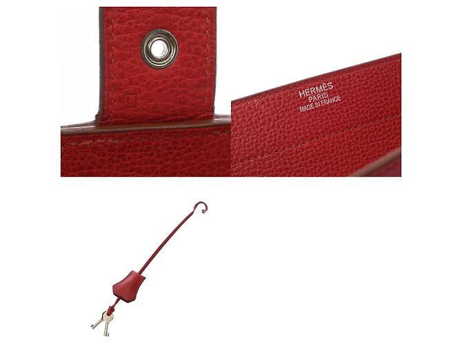 Hermès HERMES Sac à Dépêches 38 Business Bag Rosso - vista 11