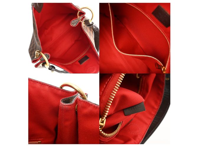 Bolsa de Ombro Louis Vuitton Damier Graceful PM Marrom - vista 10