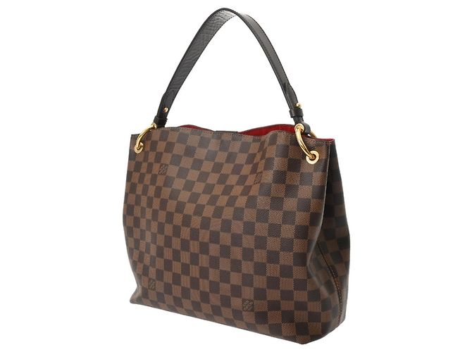 Bolsa de Ombro Louis Vuitton Damier Graceful PM Marrom - vista 3