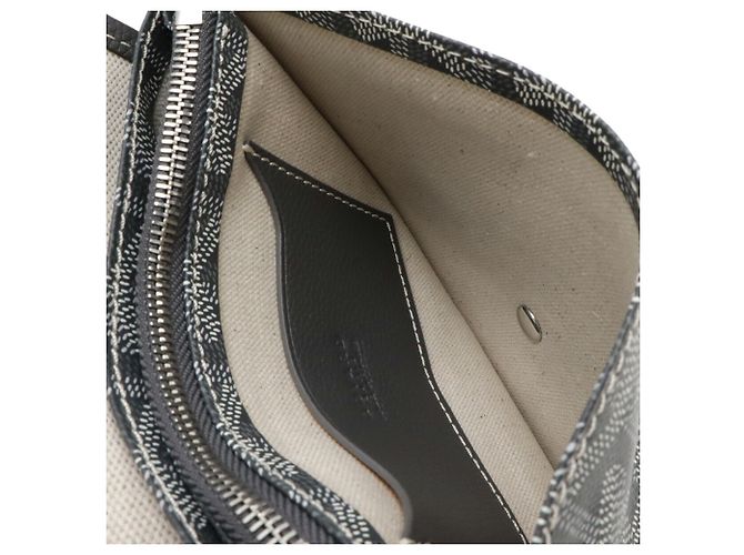 Borsa Goyard Plume Grigia e Bianca Marrone Bianco - vista 7