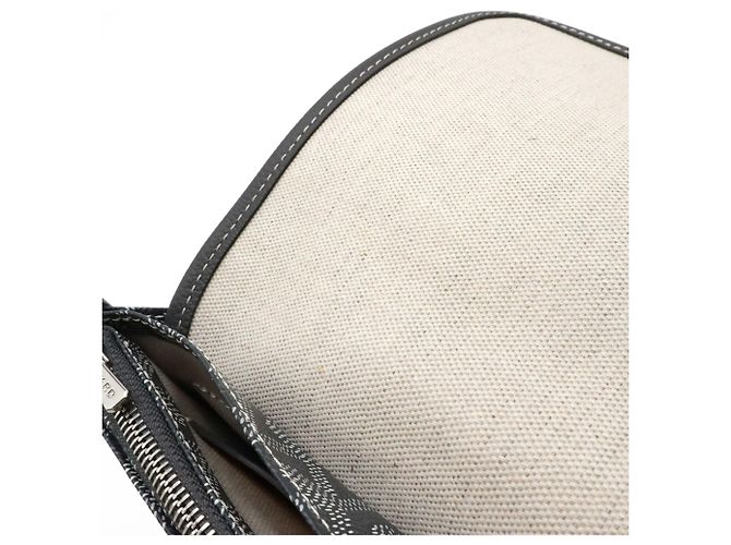 Borsa Goyard Plume Grigia e Bianca Marrone Bianco - vista 9