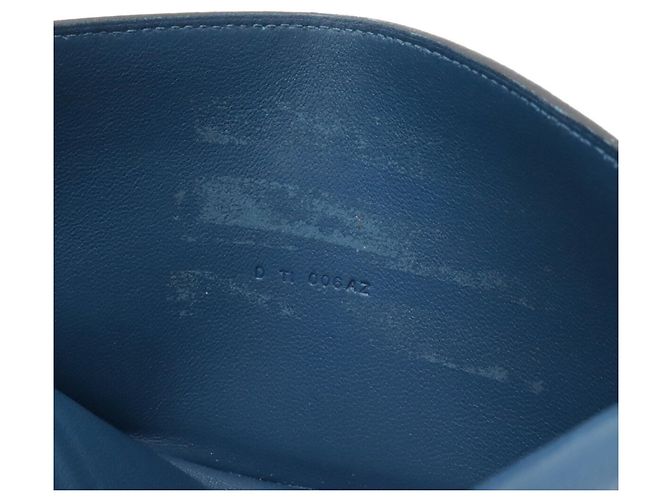 Hermès Dogon Rect Verso langer Bifold-Geldbeutel Blau - Ansicht 8