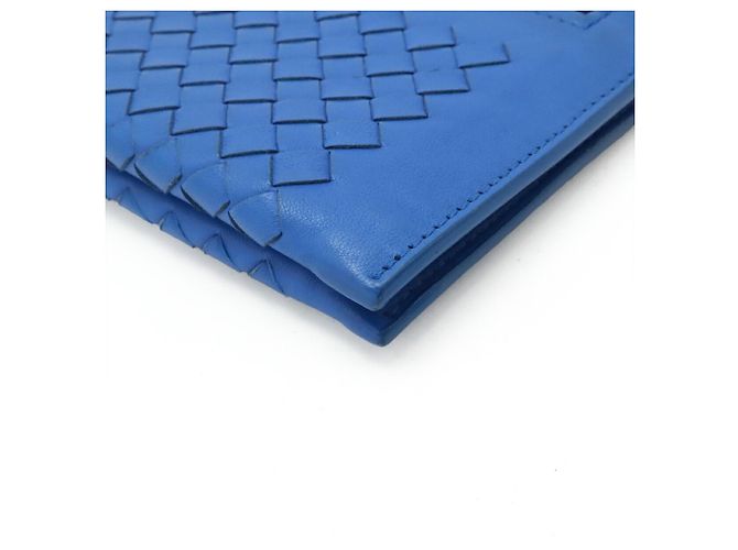 Clutch Bottega Veneta Intrecciato Blu - vista 4