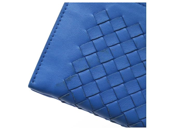 Clutch Bottega Veneta Intrecciato Blu - vista 5