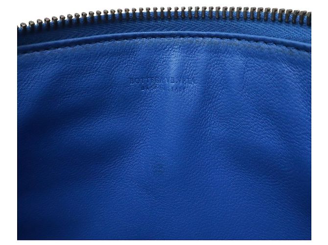 Clutch Bottega Veneta Intrecciato Blu - vista 9