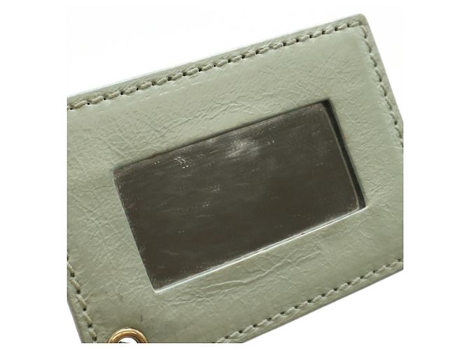 Borsa a tracolla in pelle verde chiaro Balenciaga - vista 10