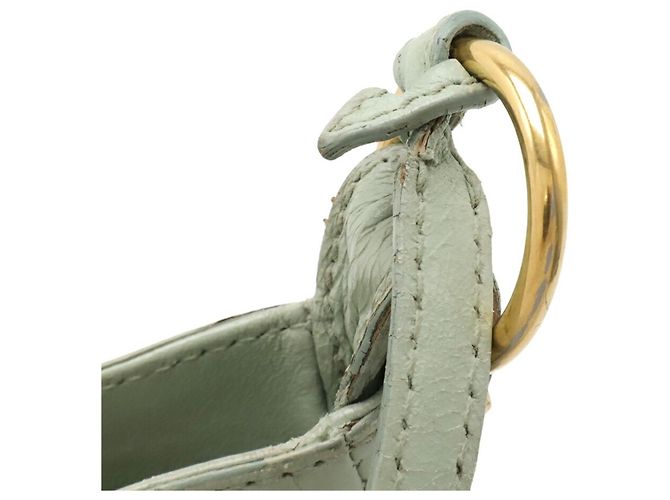Borsa a tracolla in pelle verde chiaro Balenciaga - vista 6