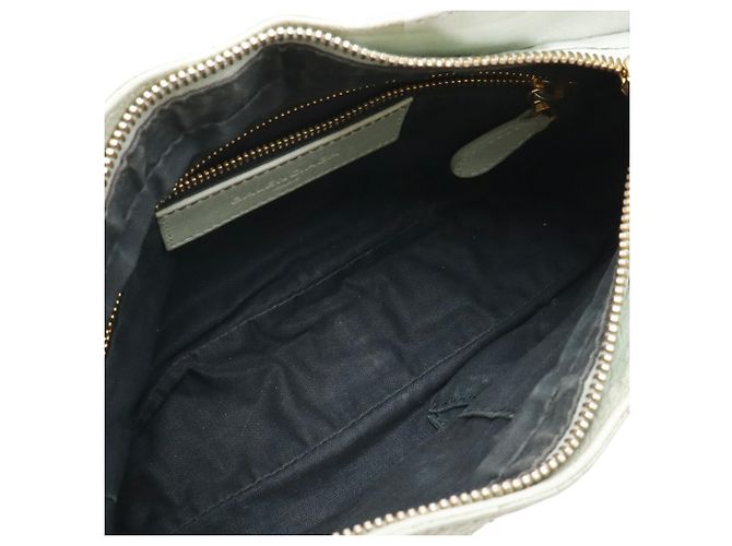 Borsa a tracolla in pelle verde chiaro Balenciaga - vista 8