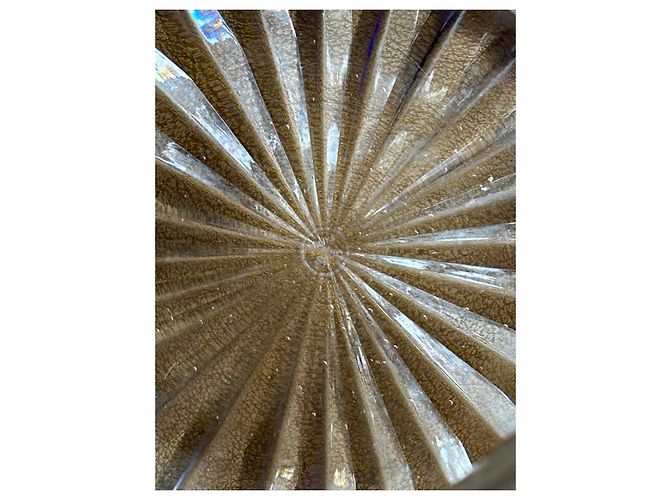 Autre Marque Cristaux de France Geometric Cut Crystal Vase White - view 10