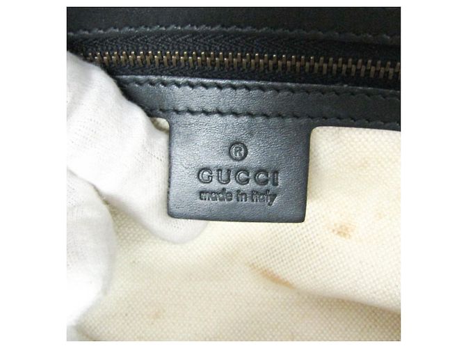 Gucci Guccissima Handtasche aus Leder in Scarlet mit Interlocking G Schwarz - Ansicht 18