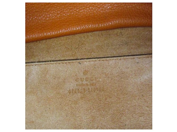 Borsa Tote Gucci Logo 674822 in Pelle Arancione - vista 15