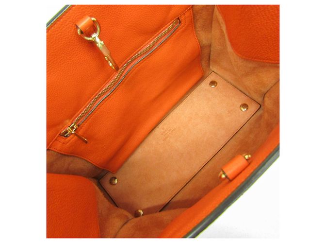 Borsa Tote Gucci Logo 674822 in Pelle Arancione - vista 3
