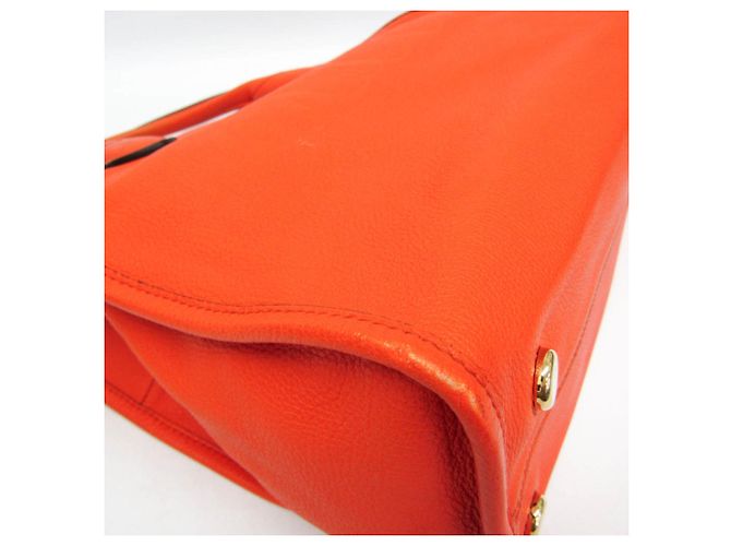 Borsa Tote Gucci Logo 674822 in Pelle Arancione - vista 6