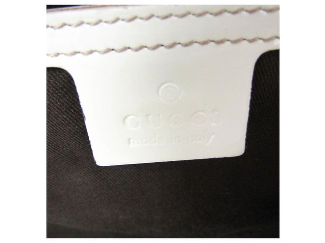 Borsa Boston GG Supreme in pelle da donna Gucci 193602 Bianco Beige - vista 16