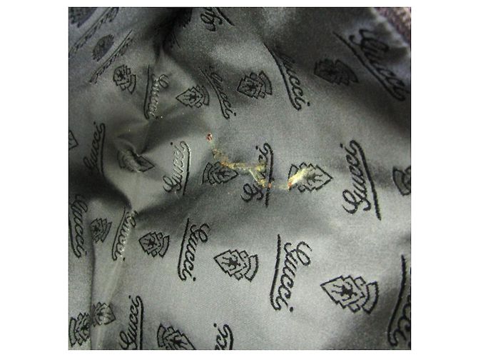 Valigetta in pelle Gucci Guccissima Marrone scuro - vista 11