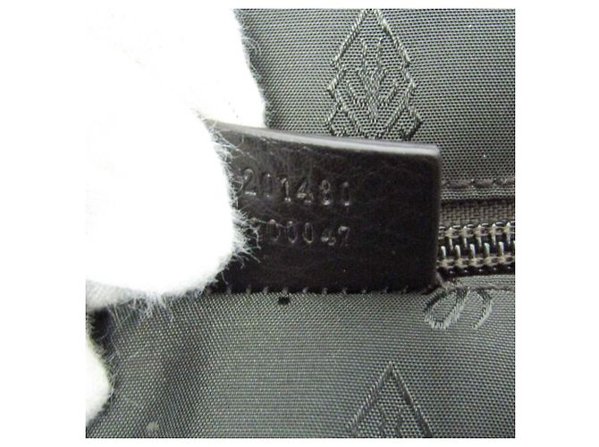 Valigetta in pelle Gucci Guccissima Marrone scuro - vista 14