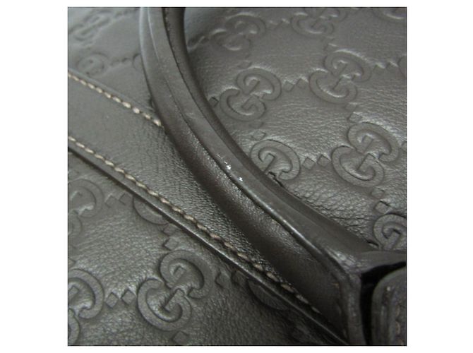 Valigetta in pelle Gucci Guccissima Marrone scuro - vista 6