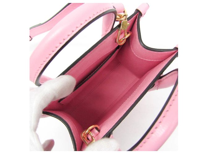 Borsa a mano in pelle Gucci GUCCI x Bananya Rosa - vista 4