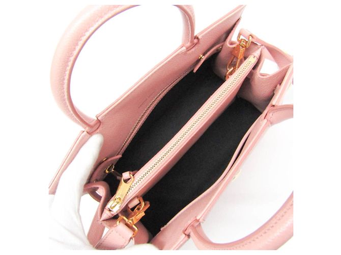 Borsa Burberry in pelle rosa - vista 3