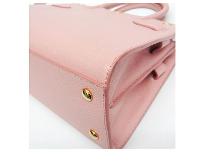 Borsa Burberry in pelle rosa - vista 4