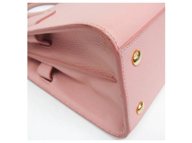 Borsa Burberry in pelle rosa - vista 5
