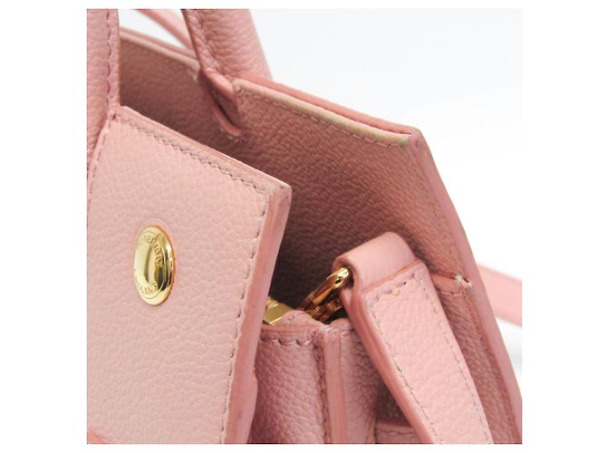 Borsa Burberry in pelle rosa - vista 7