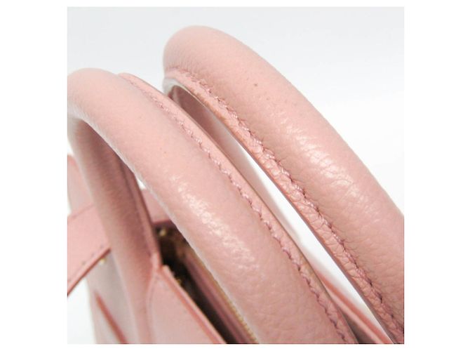Borsa Burberry in pelle rosa - vista 9