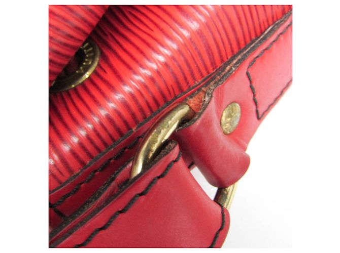 Borsa a Spalla Louis Vuitton Epi Noe M44007 Rosso - vista 12