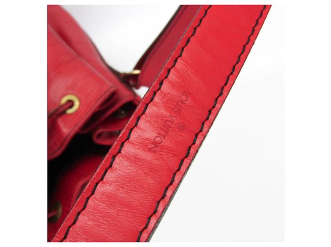 Borsa a Spalla Louis Vuitton Epi Noe M44007 Rosso - vista 14