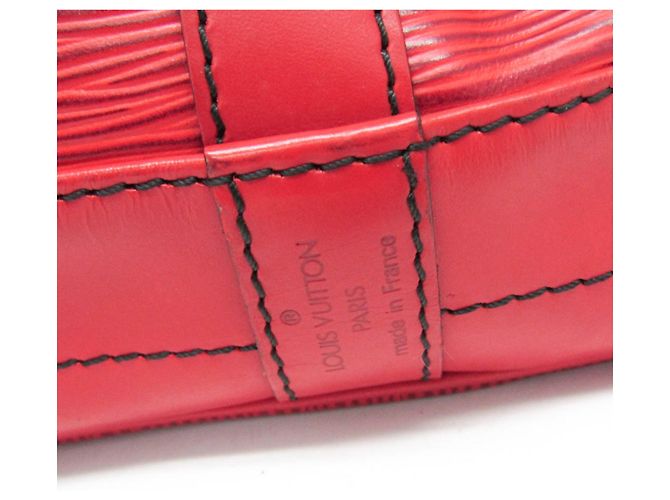 Borsa a Spalla Louis Vuitton Epi Noe M44007 Rosso - vista 17