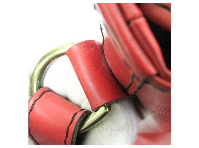 Borsa a Spalla Louis Vuitton Epi Noe M44007 Rosso - vista 18