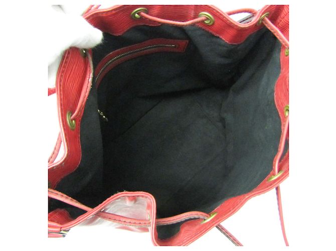 Borsa a Spalla Louis Vuitton Epi Noe M44007 Rosso - vista 3