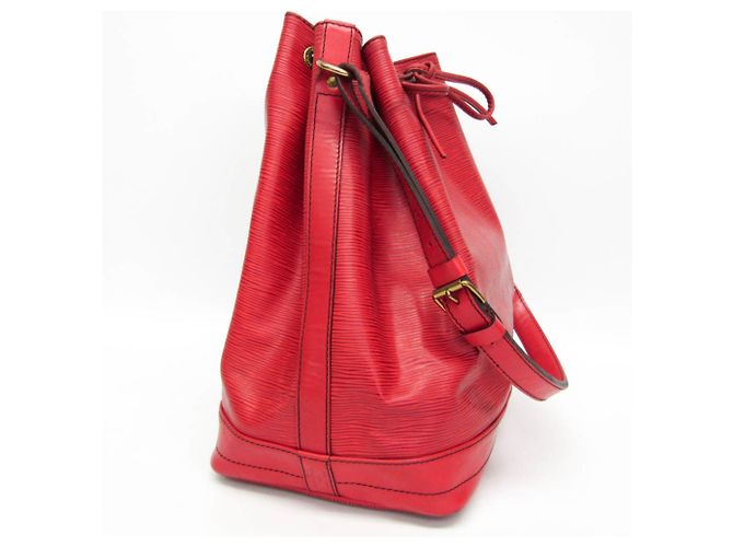Borsa a Spalla Louis Vuitton Epi Noe M44007 Rosso - vista 7