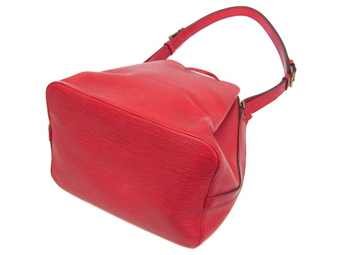 Borsa a Spalla Louis Vuitton Epi Petit Noe Rosso - vista 2
