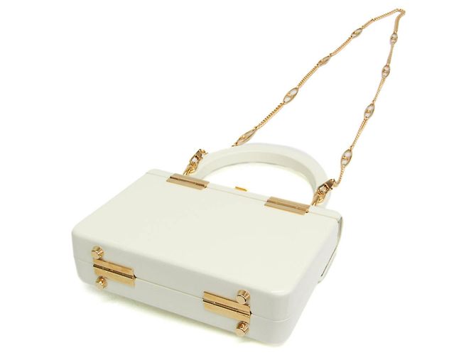 Mini borsa Gucci Sylvie 1969 in acrilico Bianco - vista 3