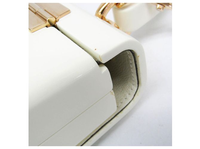 Mini borsa Gucci Sylvie 1969 in acrilico Bianco - vista 6