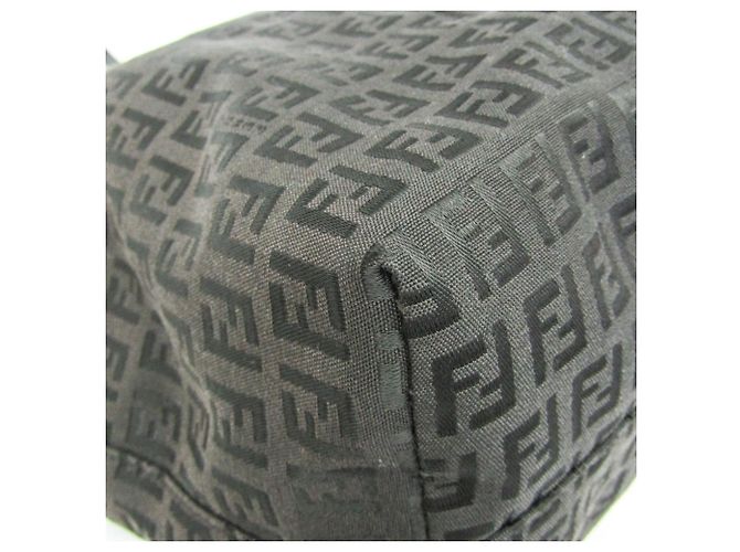 Fendi Zucchino Leder Tote Bag Dunkelbraun - Ansicht 4