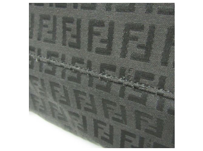 Fendi Zucchino Leder Tote Bag Dunkelbraun - Ansicht 6