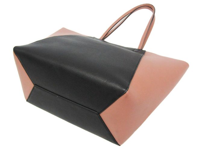 Borsa Tote Louis Vuitton Lock Me M42288 Nero Rosa - vista 2
