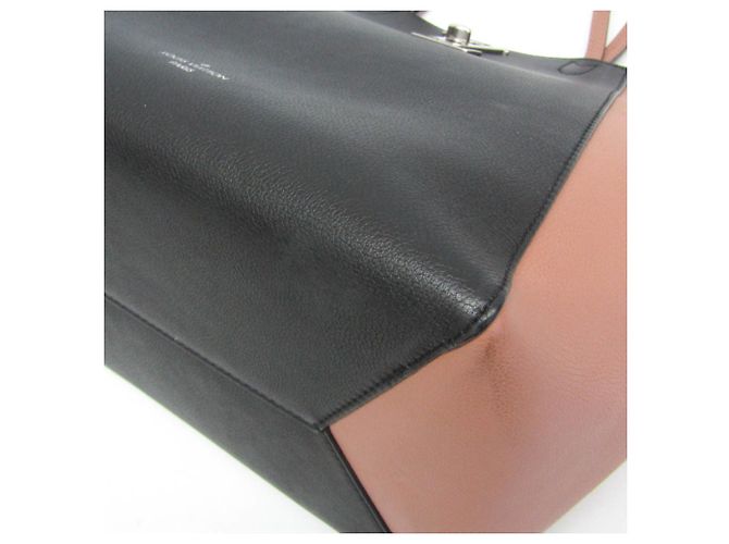 Borsa Tote Louis Vuitton Lock Me M42288 Nero Rosa - vista 5