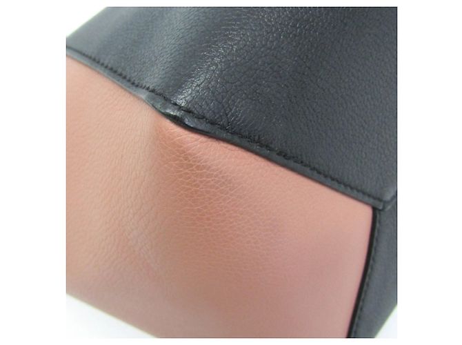 Borsa Tote Louis Vuitton Lock Me M42288 Nero Rosa - vista 6
