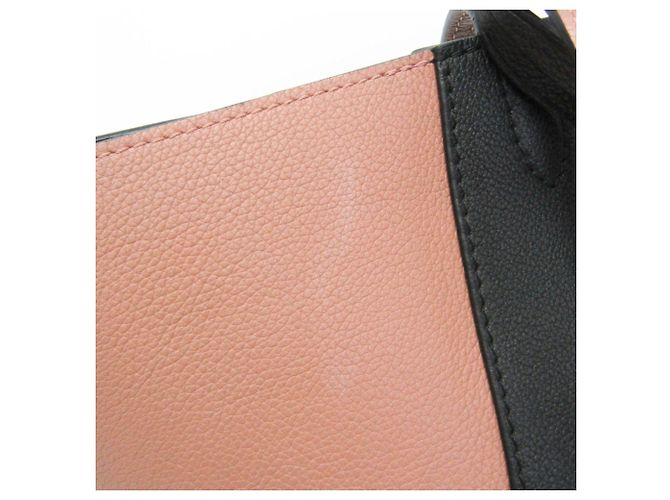 Borsa Tote Louis Vuitton Lock Me M42288 Nero Rosa - vista 8