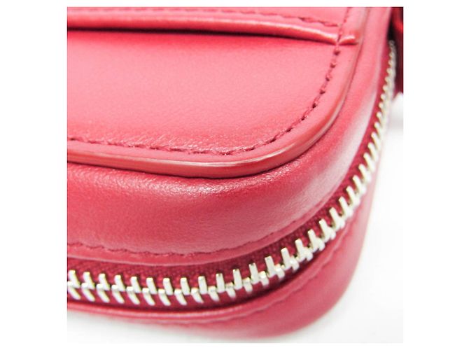 Borsa a tracolla in pelle Christian Dior Oblique 2ESBC265CLP Rosso - vista 10