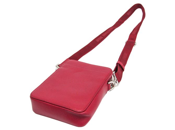 Borsa a tracolla in pelle Christian Dior Oblique 2ESBC265CLP Rosso - vista 2