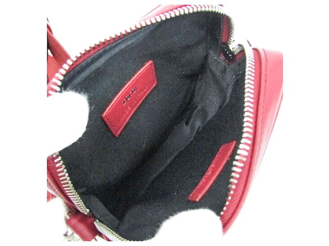 Borsa a tracolla in pelle Christian Dior Oblique 2ESBC265CLP Rosso - vista 3