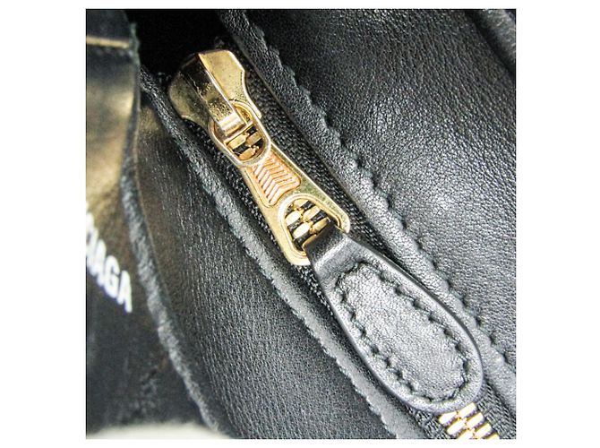 Borsa Balenciaga Laundry Cabas XS Fringe Nero - vista 15