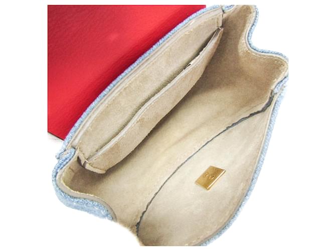 Mini zaino a tracolla Chloé Drew Rosso Blu - vista 3